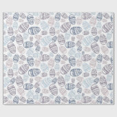 Handgetekend paaseipatroonverlooppapier cadeaupapier (Vlak)