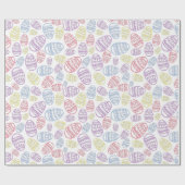 Handgetekend paaseipatroonverlooppapier cadeaupapier (Vlak)