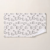 Handgetekend paaspatroon | Handdoekset Bad Handdoek (Handdoek)