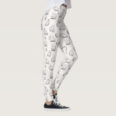 Handgetekend paaspatroon | Leggings (Rechts)