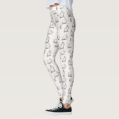Handgetekend paaspatroon | Leggings (Links)