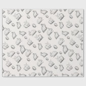 Handgetekend paaspatroon | Papier voor onmiddellij (Vlak)