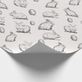 Handgetekend paaspatroon | Papier voor onmiddellij (Hoek)