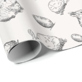 Handgetekend paaspatroon | Papier voor onmiddellij (Rol Hoek)