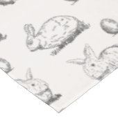 Handgetekend paaspatroon | Tablecloth Tafelkleed (Gekanteld)