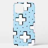 Handgetekend patroon met plusteken. Case-Mate iPhone case (Achterkant)