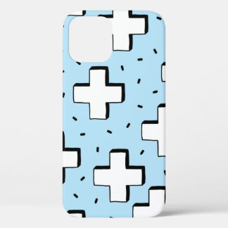 Handgetekend patroon met plusteken. Case-Mate iPhone case