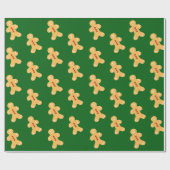 handgetekend peperkoek-pakpapier cadeaupapier (Vlak)