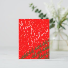 Handgetekend Prettig Kerstfeest Briefkaart