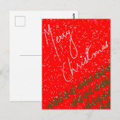 Handgetekend Prettig Kerstfeest Briefkaart (Voorkant / Achterkant)