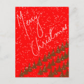 Handgetekend Prettig Kerstfeest Briefkaart (Voorkant)