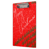 Handgetekend Prettig Kerstfeest Klembord (Links)