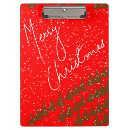 Handgetekend Prettig Kerstfeest Klembord