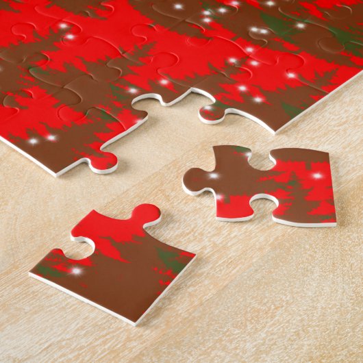 Handgetekend Prettig Kerstfeest Legpuzzel (Zijkant)