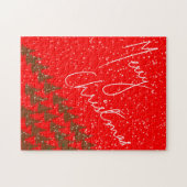 Handgetekend Prettig Kerstfeest Legpuzzel (Horizontaal)