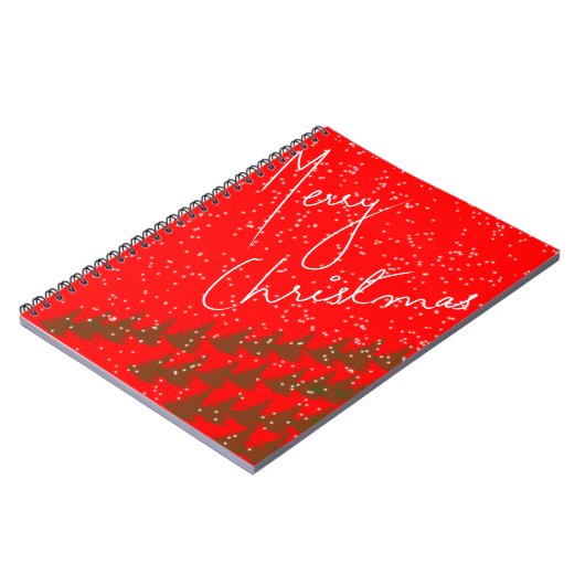 Handgetekend Prettig Kerstfeest Notitieboek (Linkerzijde)