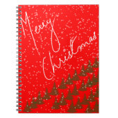Handgetekend Prettig Kerstfeest Notitieboek (Voorkant)