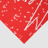 Handgetekend Prettig Kerstfeest Tissuepapier (Detail)