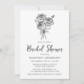  handgetekend rozenboeket Vrijgezellenfeest Kaart (Voorkant)