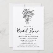  handgetekend rozenboeket Vrijgezellenfeest Kaart (Voorkant)