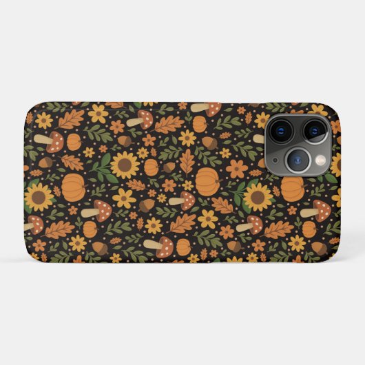 Handgetekend Rustiek Herfstpatroon Case-Mate iPhone Case (Achterkant (horizontaal))