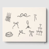 Handgetekend trouwgastenboek gastenboek (Achterkant)