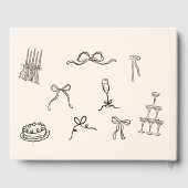 Handgetekend trouwgastenboek gastenboek (Achterkant)