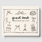 Handgetekend trouwgastenboek gastenboek (Voorkant)