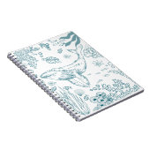 Handgetekend zeeleven notitieboek (Rechterzijde)