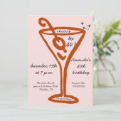 Handgetekende 40e verjaardag kaart (Staand voorkant)