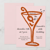 Handgetekende 40e verjaardag kaart (Voorkant / Achterkant)