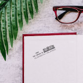 Handgetekende aangepaste bibliotheek uit de biblio  zelfinktende stempel