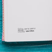 Handgetekende aangepaste handgeschreven bibliothee rubberstempel