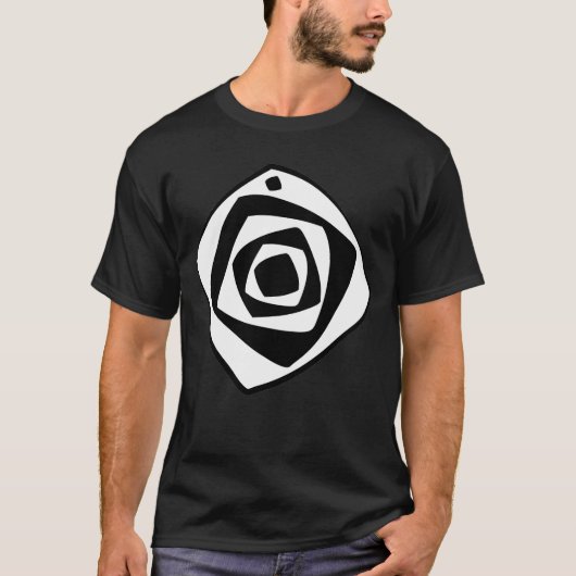 Handgetekende Abstract - Art Stunning Geometrisch  T-shirt (Voorkant)