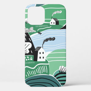 Handgetekende abstracte scandinavische afbeelding Case-Mate iPhone case