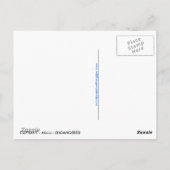 Handgetekende Afrikaanse olifant Conservation - Bl Briefkaart (Achterkant)