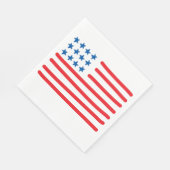 Handgetekende Amerikaanse vlag | 4 juli / Dag van  Servet (Hoek)