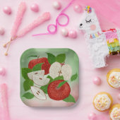 Handgetekende Appel Borden – Rustic Modern Papieren Bordje (Feest)