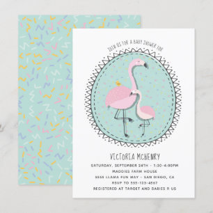 Handgetekende Baby shower Kaart