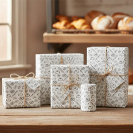 Handgetekende Bakkerij Illustratie Cadeaupapier