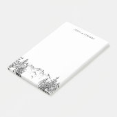 Handgetekende bergen voor aantekeningen lijst post-it® notes (Schuin)