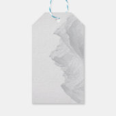 Handgetekende berglandschap in minimalistische sti cadeaulabel (Achterkant)