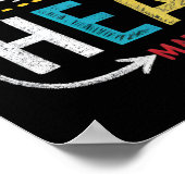 Handgetekende Bijbelvers: Gezegend Zuiver Hart Poster (Hoek)