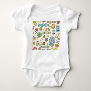 Handgetekende biologie,  illustratie romper