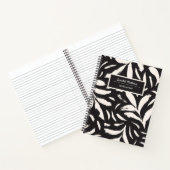 Handgetekende Bladeren Achter Naadloos Eenvoudig P Notitieboek (Binnen)