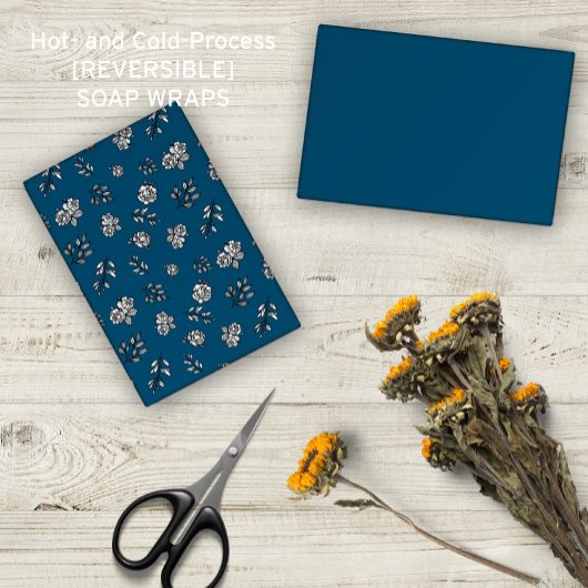 🌿🌹 Handgetekende bladeren en Rozen zeepwraps