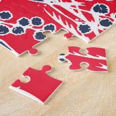  handgetekende bloemen, elegant dessin. legpuzzel (Zijkant)