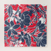  handgetekende bloemen, elegant dessin. legpuzzel (Horizontaal)