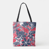  handgetekende bloemen, elegant dessin. tote bag (Achterkant)