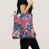  handgetekende bloemen, elegant dessin. tote bag (Dichtbij)
